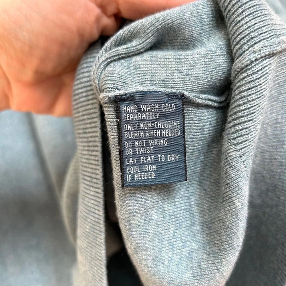 Polo Ralph Lauren Men’s Lapis Blue Pima Cotton V-Neck Sweater, Size Medium